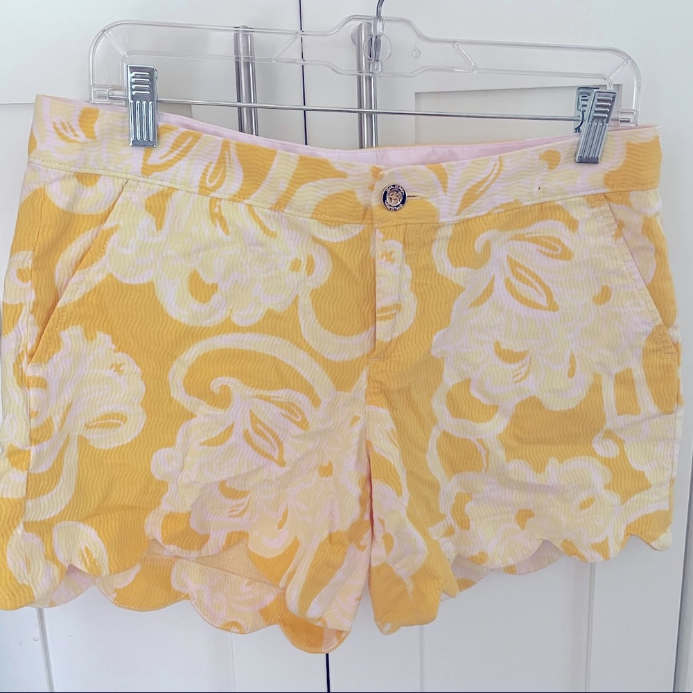 Lilly Pulitzer Buttercup Scalloped Shorts